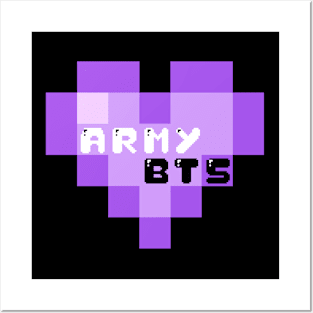 Pixel ARMY BTS Posters and Art